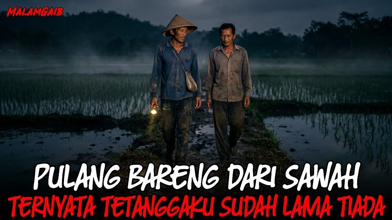 PULANG LARUT MALAM DARI SAWAH BARENG TETANGGA TAK SADAR DIA SUDAH LAMA MENINNGAL