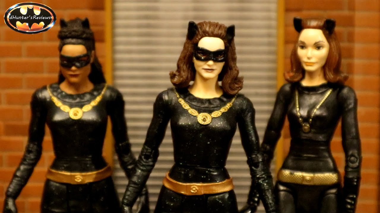 McFarlane Catwoman Julie Newmar 1966 Classic TV Series Adam West Action  Figure Review & Comparison - YouTube