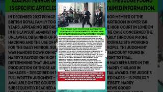 Harry won his phone hacking case against Mirror Group in 2023. The judge found 15 articles used...