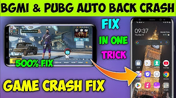😍(New Trick) Pubg & Bgmi Auto Back Problem Fix 🤩 | Bgmi Crash Problem | Bgmi Auto Back Problem