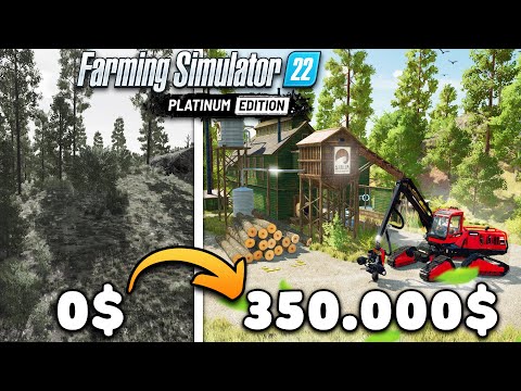 Видео: Потратил 350.000$ на ФЕРМУ в ЛЕСУ! Farming Simulator 22