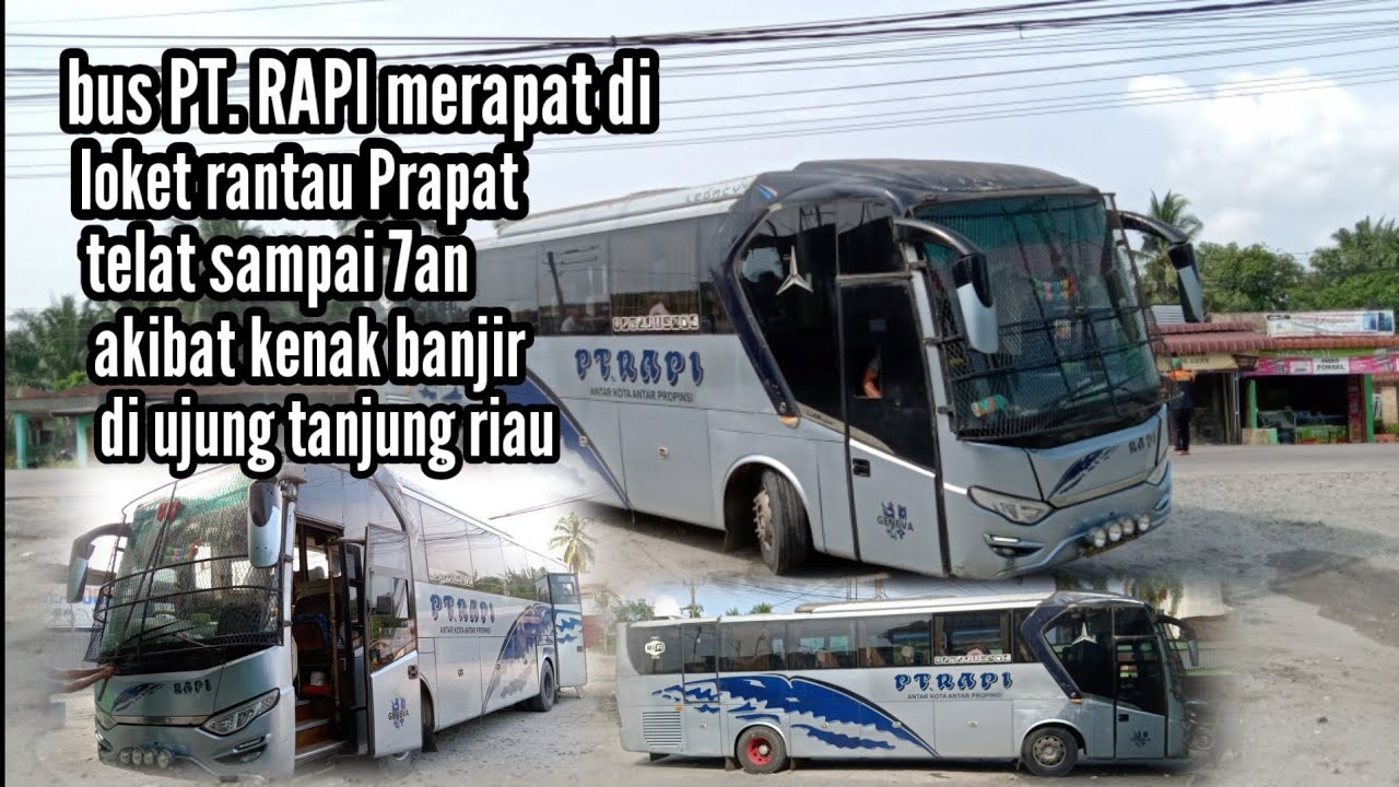 bus PT. RAPI merapat di loket rantau Prapat - YouTube