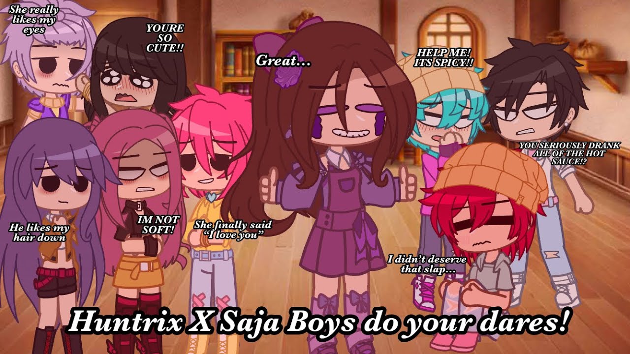 || Huntrix X Saja Boys do your dares! || Made by •Sarah• || Part 1/?