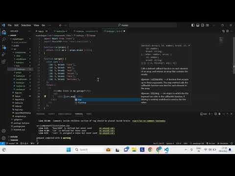 12 Lists map array of Items Reactjs