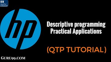 Descriptive programming Practical Applications   - HP UFT/QTP TutoriaL #32