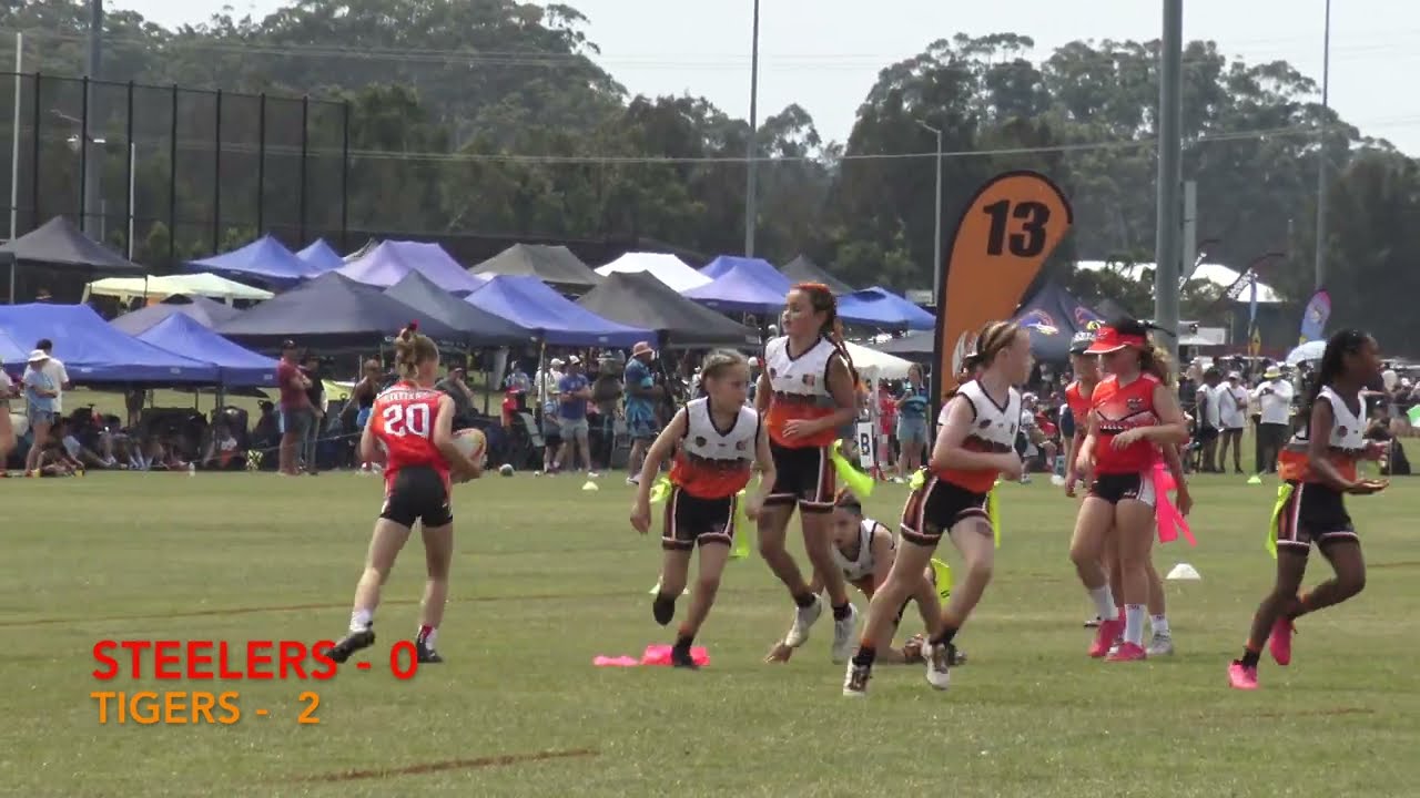 FULLGAME: Steelers V West Sydney Tigers | 2025 Girls U9 Junior Oztag Australian Championships | RD 2