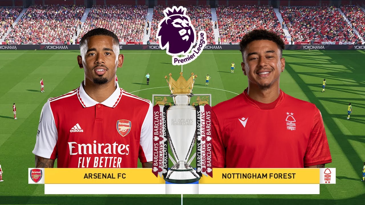 ARSENAL VS NOTTINGHAM FOREST ENGLISH PREMIER LEAGUE 2022/2023