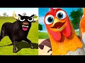 El Pollito pío 3d-el Toro y el Tractor de la Granja episode#243-el Pollito y el Tractor de la Granja