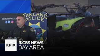 Watch: Police hold briefing on ATV, dirt bike takeover on Bay Bridge