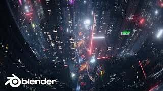 Create a Realistic Procedural Cyberpunk City in Blender | How I made CyberScape Pro