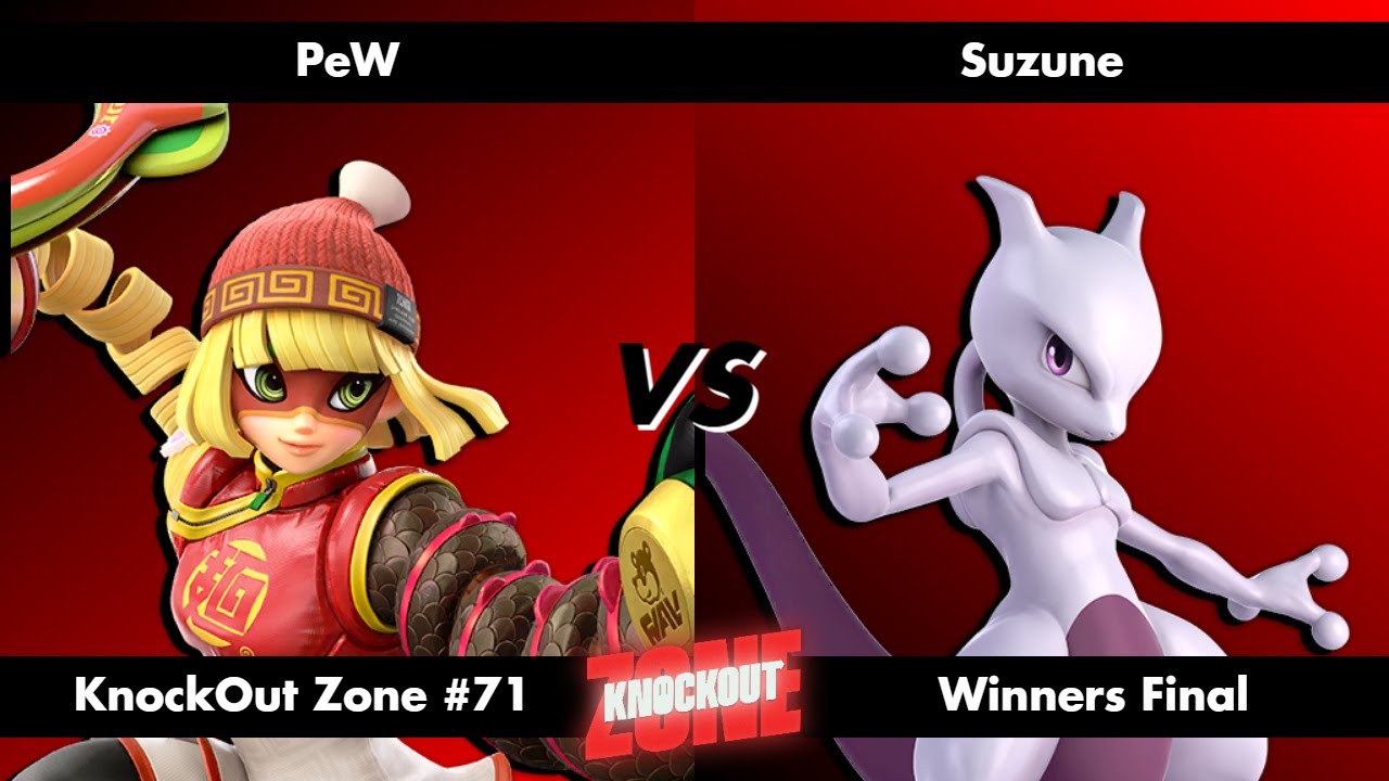 KnockOut Zone #71 - SSBU Winners Final - PeW (Min Min) vs Suzune (Mewtwo)