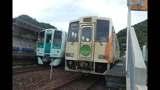 [鉄道車窓(前面展望)2020-06-14]普通 甲浦行(海部→甲浦)