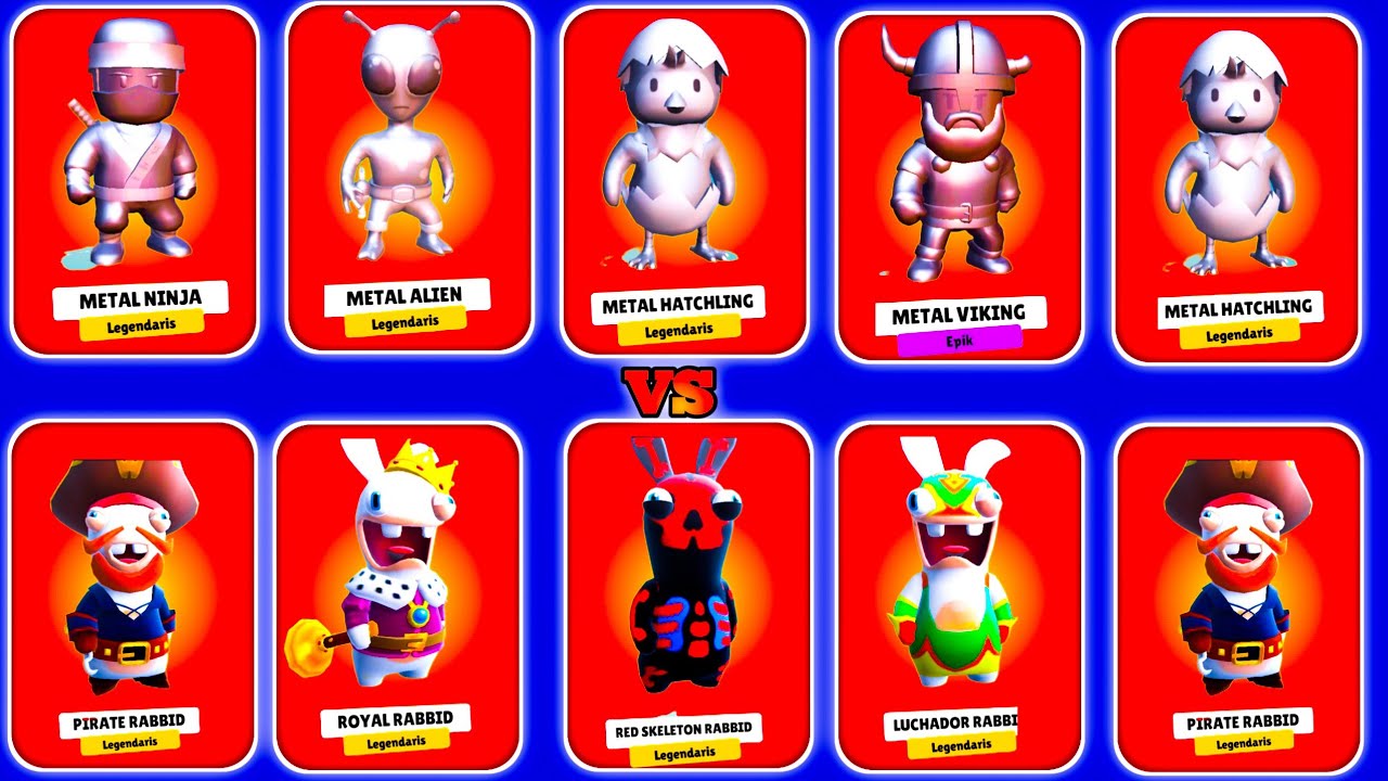 NEW SKIN 0.50 METAL SQUAD vs RABBID SQUAD| Battle In Stumble Guys - YouTube