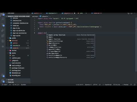 Website Top Up Game Voucher - Create Configuration API Services #83