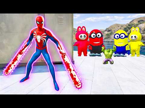 Spider-Man vs Minions in GTA 5 | Nonstop Extreme Ragdoll Fight Gameplay