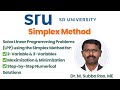 3 Simplex Method to Solve LPP