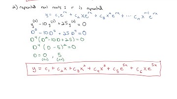 3.3 Homogeneous Equations with Constant Coefficients