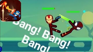 IRON MAN w/ Gun🔥| STICKMAN FIGHT BATTLE 🔥 android/ios games✔️ screenshot 2