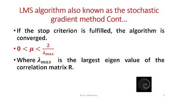 Least Mean Square (LMS) Algorithm in Adaptive Equalization