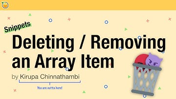 Deleting / Removing an Array Item