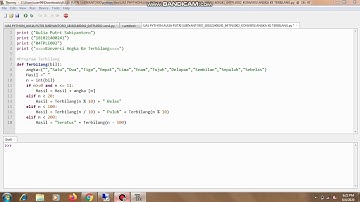 PEMOGRAMAN PYTHON UNTUK KONVERSI DARI ANGKA KE TERBILANG