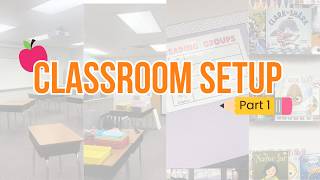 Come Setup My First Grade Classroom with Me! | Week 1