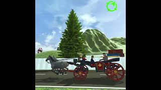 Horse Cart Transport Taxi Game | Horse Carriage Taxi Game 2024 10 sec screenshot 4