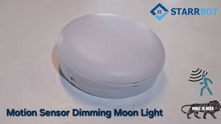 Starrbot Motion Sensor Auto Dimming Moon Light 