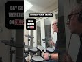 Day 68 Working on different fill ideas during one of my latest Drumeo lessons.