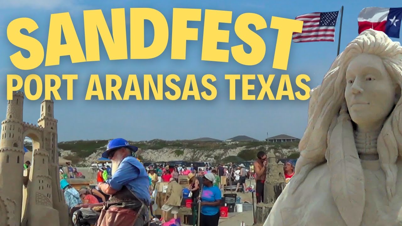 Port Aransas SandFest 2025 | Epic Sand Sculptures on the Texas Coast! 🏖️