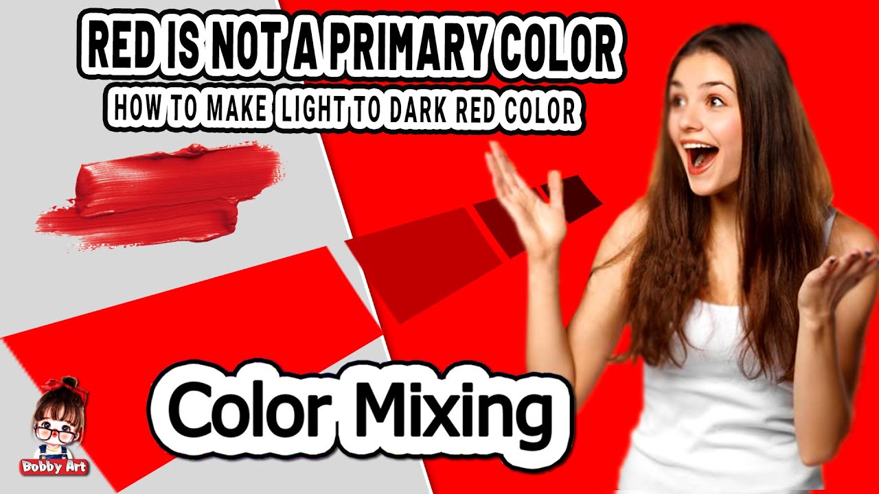 How to Create Dark Red With Acrylic Paint