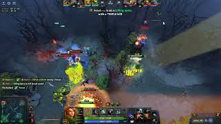 WindRanger - Ultra kills with 4 v 1 at the start assisted by Bristleback, Viper EarthShaker