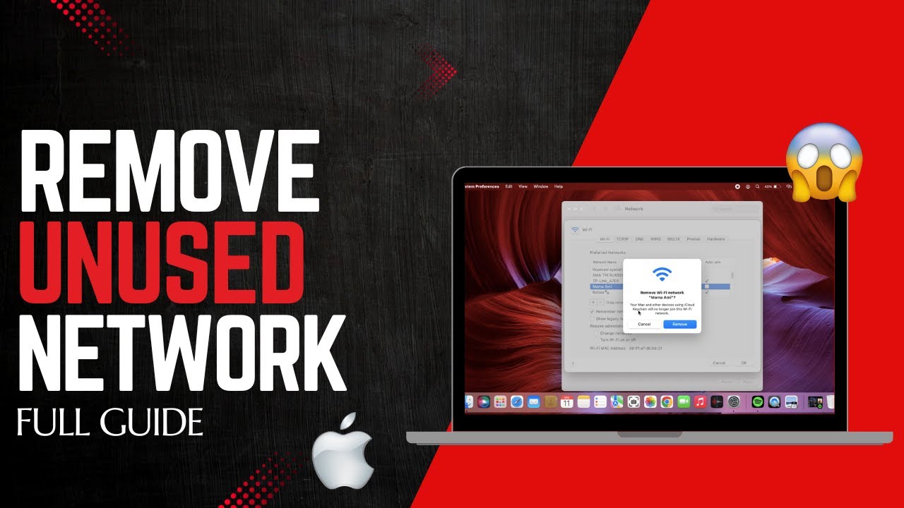 How to Forget a Wifi Network on MacBook - YouTube