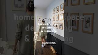 PART 1 🪴 homeschool room space decluttering & organizing #decluttering #homeschooling ￼