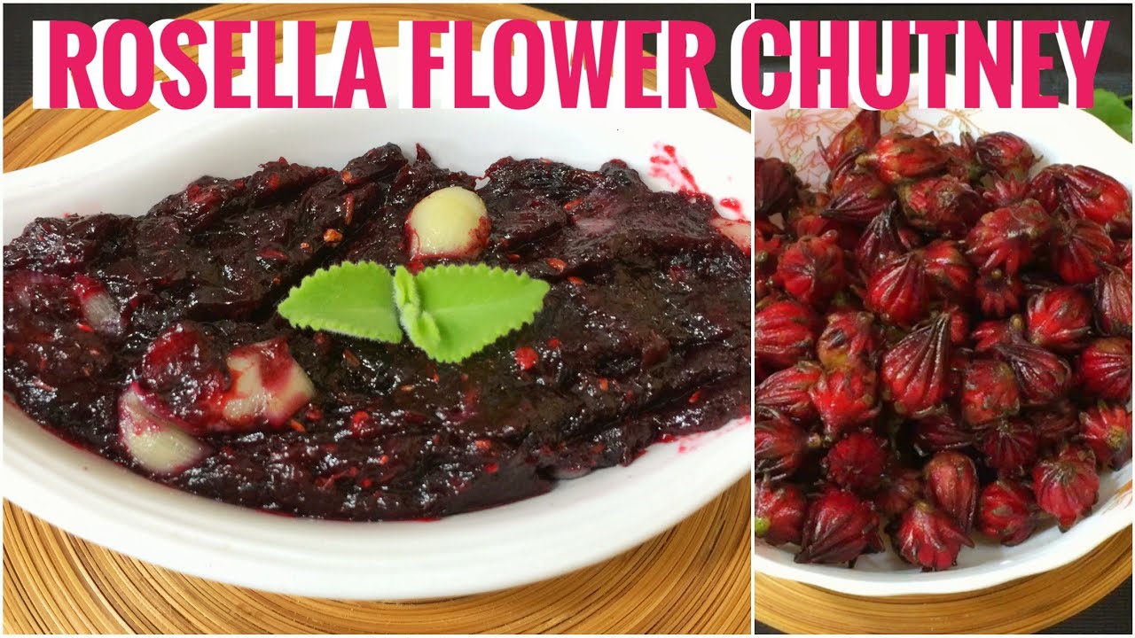 Rosella Flower Chutney Recipe রোজেলা ফুলের চাটনি/আচার Only 10 minutes