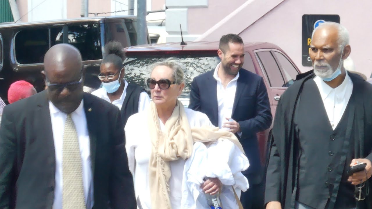 News B-Roll Footage of Donna Vasyli Acquitted And Free In Nassau Bahamas