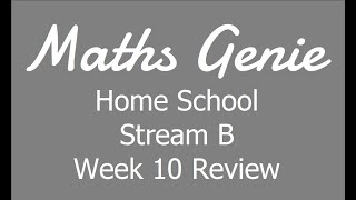 Home School Week 10 Review B