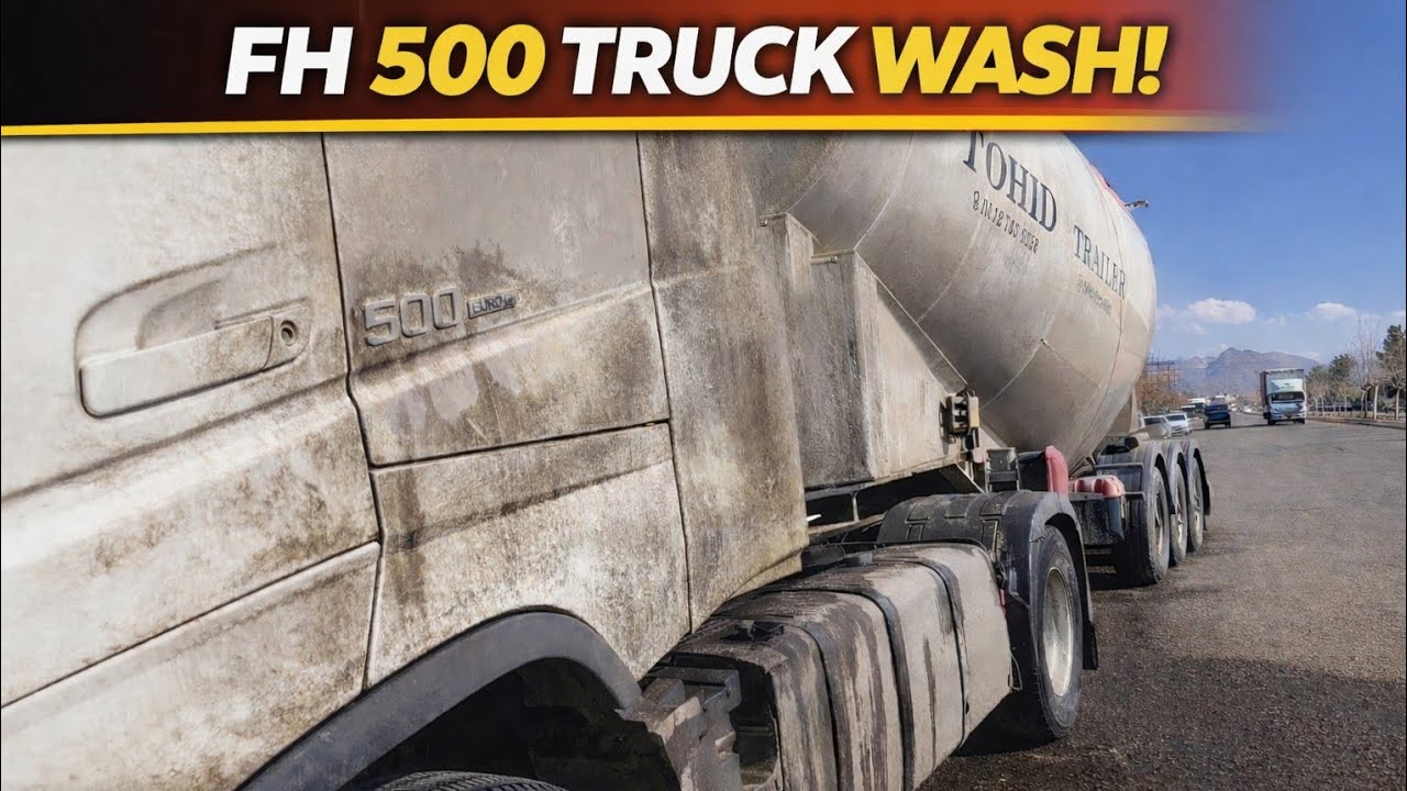 I Washed the Dirtiest Volvo FH 500 Truck Ever! 😳💦