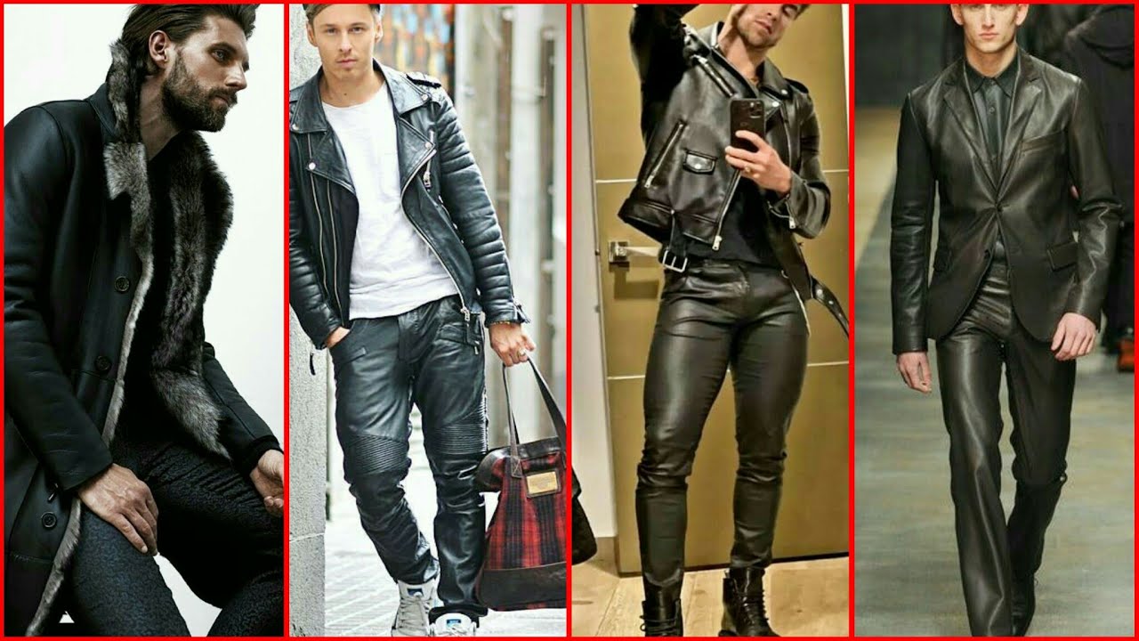 Outstanding leather outfits ideas for boys and men. - YouTube