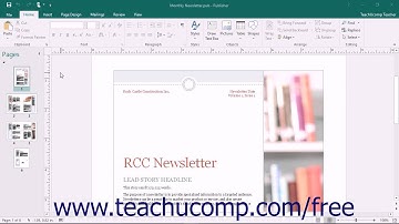 Publisher 2016 Tutorial Closing Publications Microsoft Training