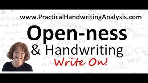 How to identify or add Open-ness in Handwriting Analysis Graphology