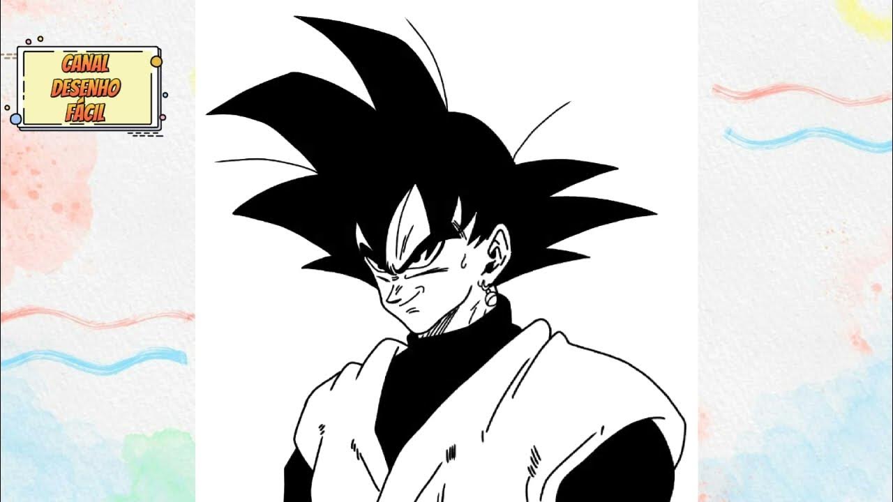 Como desenhar Goku Black - Dragon Ball Super - Passo a Passo 