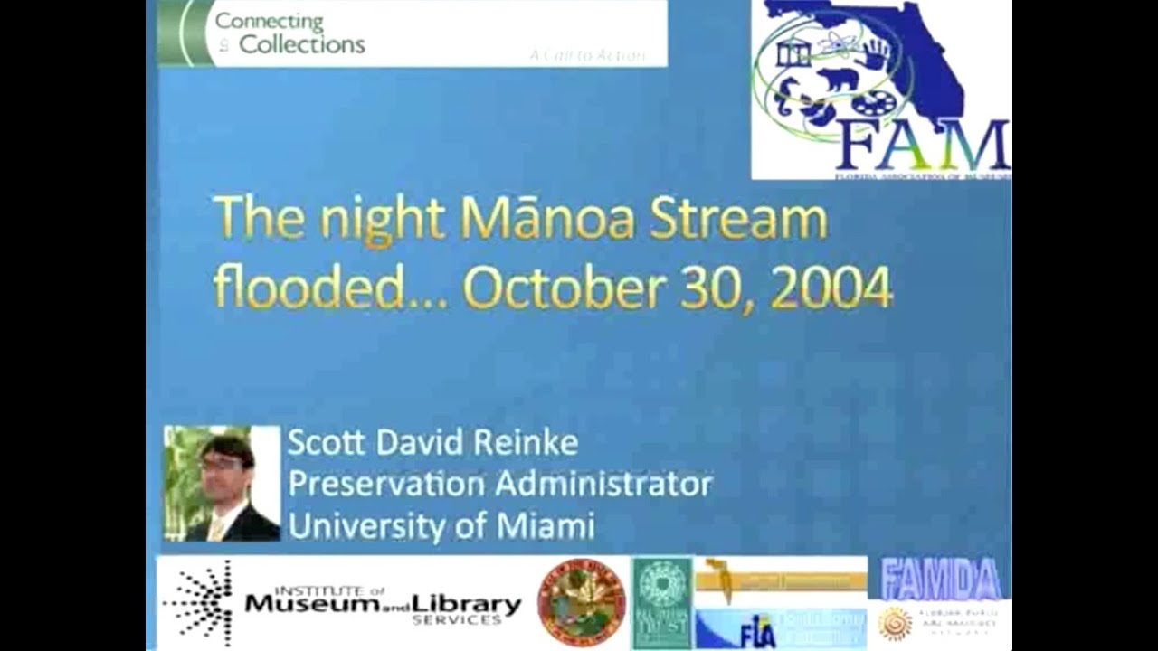 Florida Connecting to Collections 2012 Emergency Plans: Case Study Flood!
