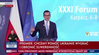 Premier Morawiecki W Karpaczu Widzimy Rosnące Napięcia W Strefie Euro