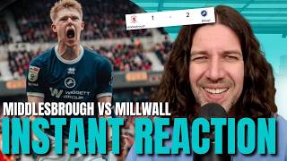 CRAZY DRAMA In Automatic Promotion Race | MILLWALL BEAT BORO Instant Match Reaction!