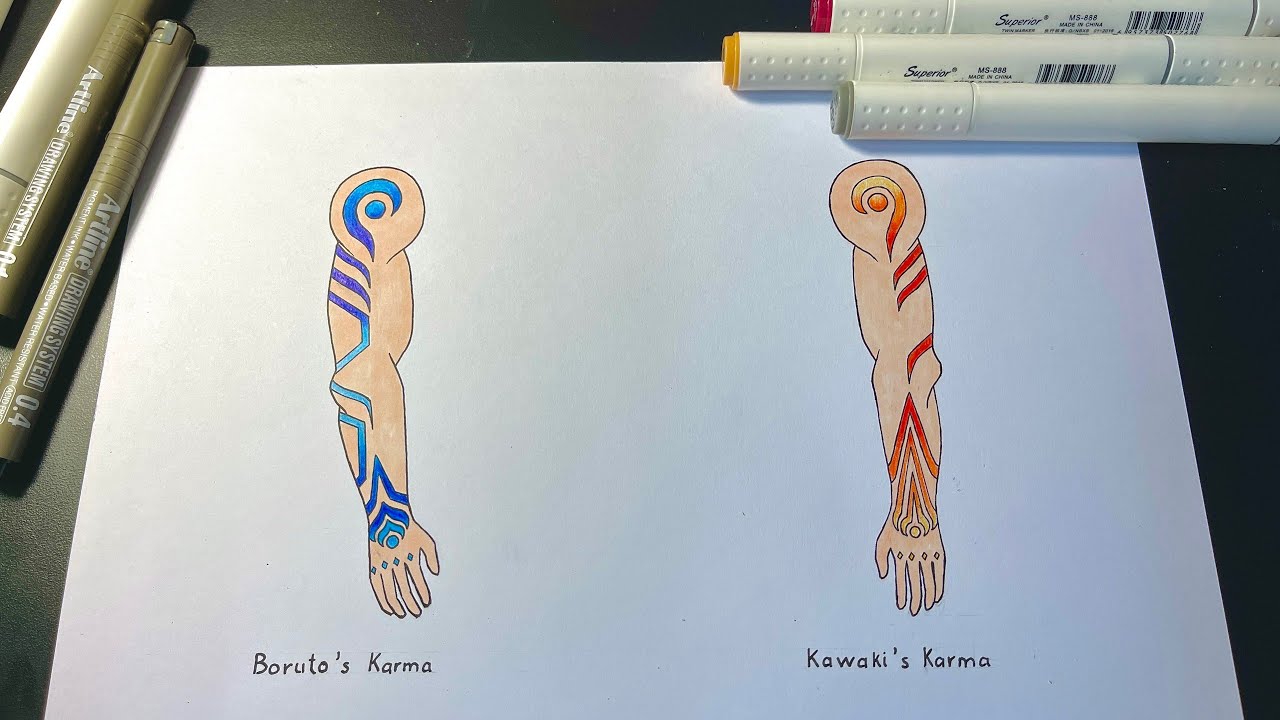 how to draw boruto karma easy｜TikTok Search