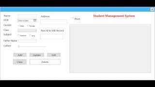 Part 7 Student Management System In WPF entity Framework db First (DataGrid)