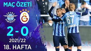 Adana Demirspor 2-0 Galatasaray Maç Özeti̇ 18 Hafta - 202122