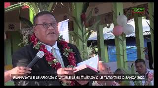 Faafiafiaga A Le Afioaga O Vailele 60 Tausaga Tutoatasi O Samoa (1 Jun 2022)  EFKS TV