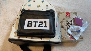 Unboxing BTS Werewolf Game & BT21 Mini Backpack